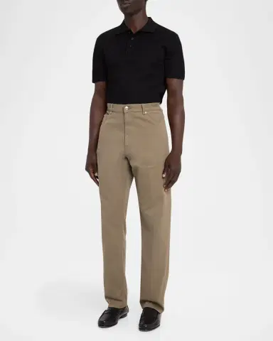 dunhill Men 's Cotton Twill Straight Leg Five-Pocket Pants | Thumbnail 2 dunhill Men 's Cotton Twill Straight Leg Five-Pocket Pants | Thumbnail 2