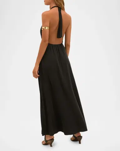 Vix Joy Long Halter Dress Coverup | Thumbnail 3 Vix Joy Long Halter Dress Coverup | Thumbnail 3