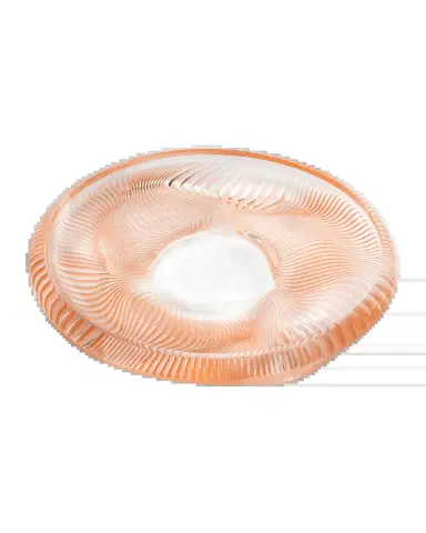 Lalique Alize Crystal Bowl with Coral Patina | Thumbnail 2 Lalique Alize Crystal Bowl with Coral Patina | Thumbnail 2