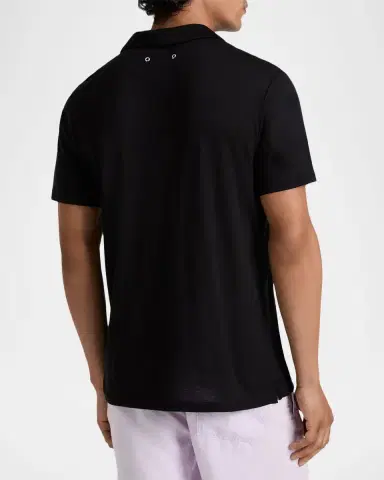 Vilebrequin Men's Jersey Tencel Polo Shirt | Thumbnail 3 Vilebrequin Men's Jersey Tencel Polo Shirt | Thumbnail 3