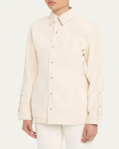 OSSOU Cinch Long-Sleeve Denim Shirt | Thumbnail 5 OSSOU Cinch Long-Sleeve Denim Shirt | Thumbnail 5