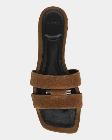 Vince Piper Suede Flat Slide Sandals | Thumbnail 3 Vince Piper Suede Flat Slide Sandals | Thumbnail 3