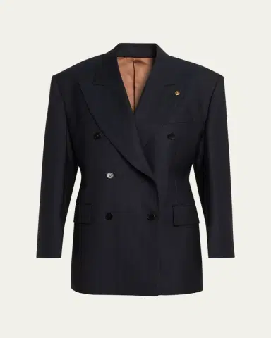 Versace Oversized Double-Breasted Blazer | Thumbnail 5 Versace Oversized Double-Breasted Blazer | Thumbnail 5