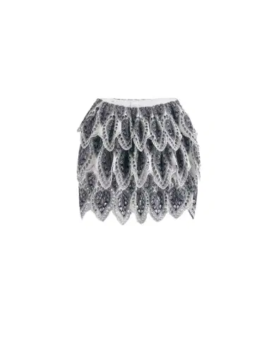 Dior Embroidered Ruffle Miniskirt | Thumbnail 1 Dior Embroidered Ruffle Miniskirt | Thumbnail 1