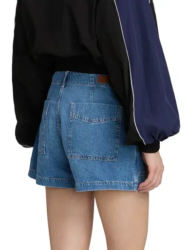 AG Jeans Women's Analeigh Linen-Blend Denim Shorts - Gold Mountain | Thumbnail 5 AG Jeans Women's Analeigh Linen-Blend Denim Shorts - Gold Mountain | Thumbnail 5