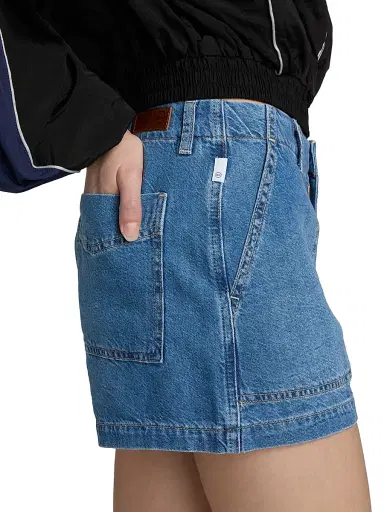 AG Jeans Women's Analeigh Linen-Blend Denim Shorts - Gold Mountain | Thumbnail 6 AG Jeans Women's Analeigh Linen-Blend Denim Shorts - Gold Mountain | Thumbnail 6