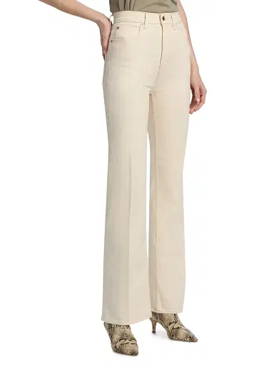 Jamie Haller Women's The Crease Bootcut Jeans - Ecru - Size Denim:32 | Thumbnail 4 Jamie Haller Women's The Crease Bootcut Jeans - Ecru - Size Denim:32 | Thumbnail 4