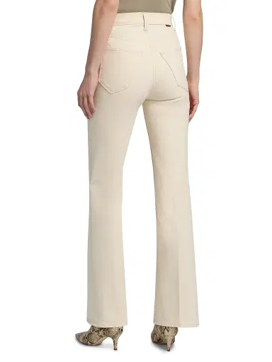Jamie Haller Women's The Crease Bootcut Jeans - Ecru - Size Denim:32 | Thumbnail 5 Jamie Haller Women's The Crease Bootcut Jeans - Ecru - Size Denim:32 | Thumbnail 5