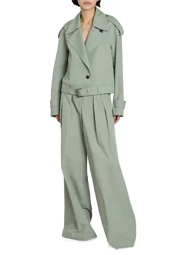 Dries Van Noten Women's Vensar Cotton Belted Jacket | Thumbnail 2 Dries Van Noten Women's Vensar Cotton Belted Jacket | Thumbnail 2