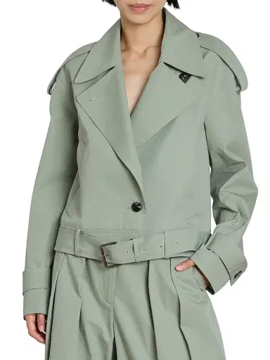 Dries Van Noten Women's Vensar Cotton Belted Jacket | Thumbnail 3 Dries Van Noten Women's Vensar Cotton Belted Jacket | Thumbnail 3