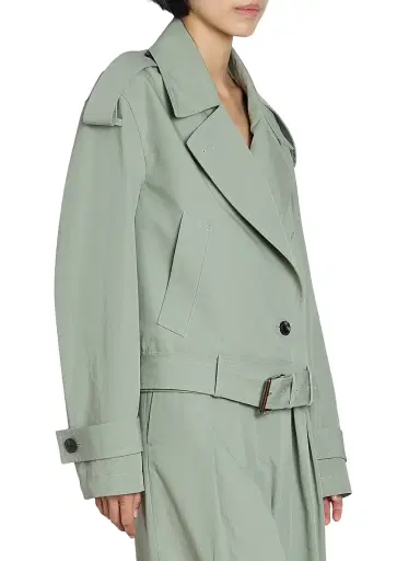 Dries Van Noten Women's Vensar Cotton Belted Jacket | Thumbnail 4 Dries Van Noten Women's Vensar Cotton Belted Jacket | Thumbnail 4