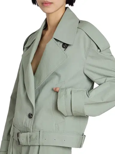 Dries Van Noten Women's Vensar Cotton Belted Jacket | Thumbnail 6 Dries Van Noten Women's Vensar Cotton Belted Jacket | Thumbnail 6