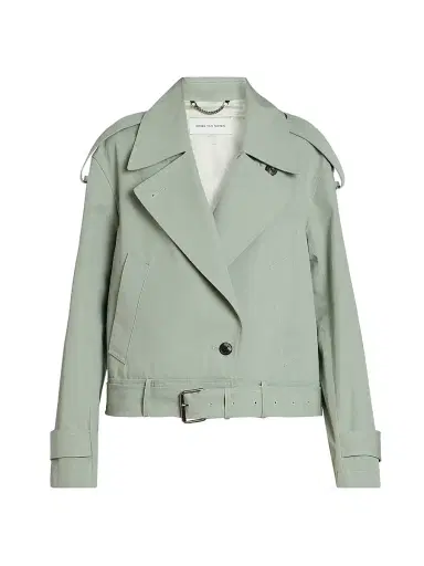 Dries Van Noten Women's Vensar Cotton Belted Jacket | Thumbnail 1 Dries Van Noten Women's Vensar Cotton Belted Jacket | Thumbnail 1