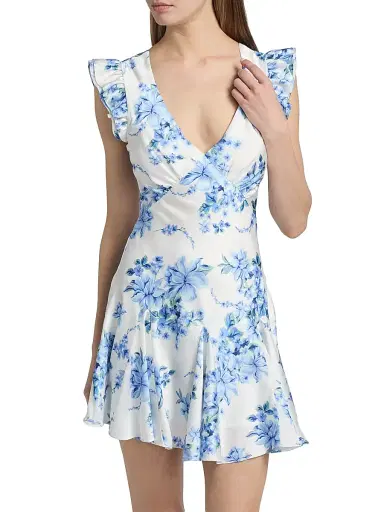 Beach Riot Women's Lennie Printed A-Line Minidress - Blushing Blooms | Thumbnail 3 Beach Riot Women's Lennie Printed A-Line Minidress - Blushing Blooms | Thumbnail 3