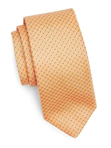 Canali Men's Micro Quadratti Silk Tie | Thumbnail 1 Canali Men's Micro Quadratti Silk Tie | Thumbnail 1