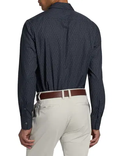 Canali Men's Tonal Frecchia Sport Shirt | Thumbnail 5 Canali Men's Tonal Frecchia Sport Shirt | Thumbnail 5