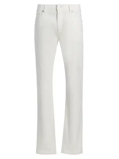 Etro Men's Fuji Jacquard Denim Trousers - Bianco Ottico | Thumbnail 1 Etro Men's Fuji Jacquard Denim Trousers - Bianco Ottico | Thumbnail 1