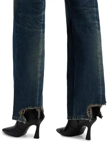 Versace Women's Faded Straight Jeans - Dirty Blue - Size 30 | Thumbnail 6 Versace Women's Faded Straight Jeans - Dirty Blue - Size 30 | Thumbnail 6