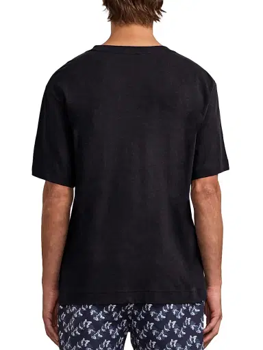 Frescobol Carioca Men's Dinis Cotton-Linen Crewneck T-Shirt | Thumbnail 3 Frescobol Carioca Men's Dinis Cotton-Linen Crewneck T-Shirt | Thumbnail 3