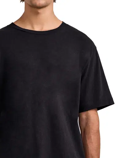 Frescobol Carioca Men's Dinis Cotton-Linen Crewneck T-Shirt | Thumbnail 4 Frescobol Carioca Men's Dinis Cotton-Linen Crewneck T-Shirt | Thumbnail 4