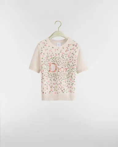 Dior Short-Sleeved Embroidered Sweater | Thumbnail 2 Dior Short-Sleeved Embroidered Sweater | Thumbnail 2