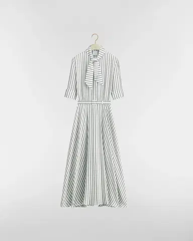 Dior Mid-Length Belted Dress | Thumbnail 2 Dior Mid-Length Belted Dress | Thumbnail 2