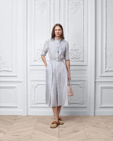 Dior Mid-Length Belted Dress | Thumbnail 3 Dior Mid-Length Belted Dress | Thumbnail 3