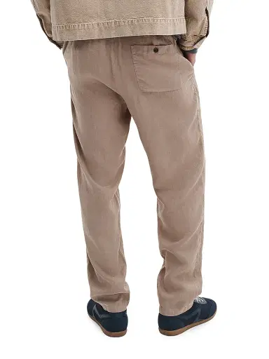 rag & bone Men's Evan Linen Straight-Leg Trousers - Winter Grey | Thumbnail 4 rag & bone Men's Evan Linen Straight-Leg Trousers - Winter Grey | Thumbnail 4