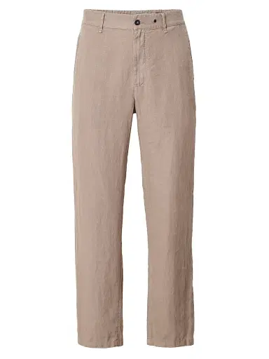rag & bone Men's Evan Linen Straight-Leg Trousers - Winter Grey | Thumbnail 1 rag & bone Men's Evan Linen Straight-Leg Trousers - Winter Grey | Thumbnail 1