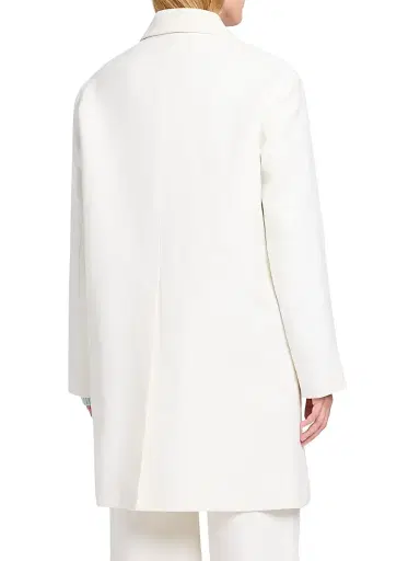 TWP Women's Floral Embroidered Linen A-Line Coat - Ivoire | Thumbnail 6 TWP Women's Floral Embroidered Linen A-Line Coat - Ivoire | Thumbnail 6