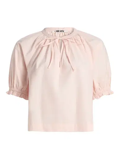 Ciao Lucia Women's Esti Tieneck Cotton Poplin Top - Powder - Size XL | Thumbnail 1 Ciao Lucia Women's Esti Tieneck Cotton Poplin Top - Powder - Size XL | Thumbnail 1