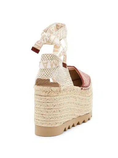 Stella McCartney Women's Gaia 80MM Platform Espadrilles - Cameo Cherry - Size 11 | Thumbnail 3 Stella McCartney Women's Gaia 80MM Platform Espadrilles - Cameo Cherry - Size 11 | Thumbnail 3