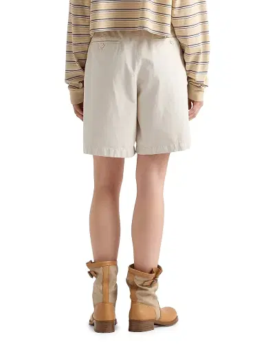 Prada Women's Old Gabardine Bermudas | Thumbnail 4 Prada Women's Old Gabardine Bermudas | Thumbnail 4