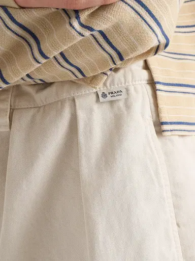 Prada Women's Old Gabardine Bermudas | Thumbnail 6 Prada Women's Old Gabardine Bermudas | Thumbnail 6