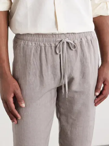 Thom Sweeney Straight-Leg Linen Drawstring Trousers - Men | Thumbnail 5 Thom Sweeney Straight-Leg Linen Drawstring Trousers - Men | Thumbnail 5