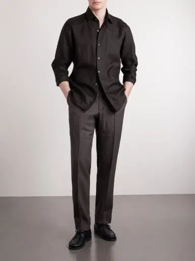 Zegna Oasi Linen Shirt - Men | Thumbnail 2 Zegna Oasi Linen Shirt - Men | Thumbnail 2