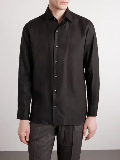 Zegna Oasi Linen Shirt - Men | Thumbnail 3 Zegna Oasi Linen Shirt - Men | Thumbnail 3