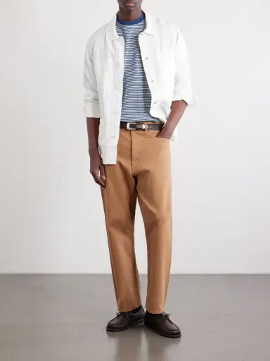 Beams Plus Straight-Leg Piqué Cotton Trousers - Men | Thumbnail 2 Beams Plus Straight-Leg Piqué Cotton Trousers - Men | Thumbnail 2