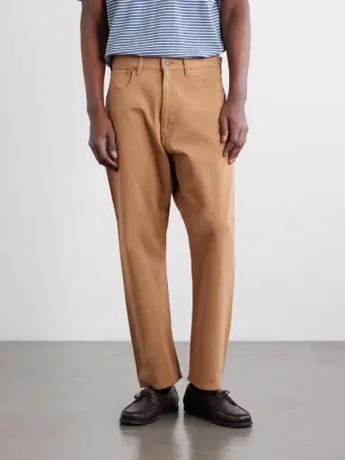 Beams Plus Straight-Leg Piqué Cotton Trousers - Men | Thumbnail 3 Beams Plus Straight-Leg Piqué Cotton Trousers - Men | Thumbnail 3