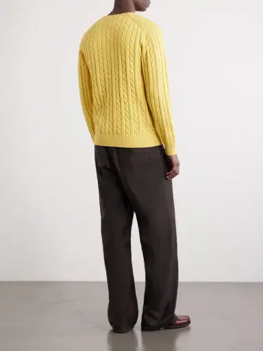 Beams Plus Cable-Knit Cotton Sweater - Men | Thumbnail 4 Beams Plus Cable-Knit Cotton Sweater - Men | Thumbnail 4