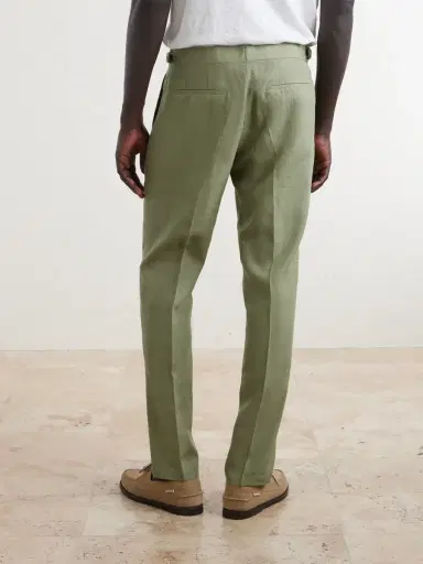 Orlebar Brown Griffon Tapered Linen Trousers - Men | Thumbnail 4 Orlebar Brown Griffon Tapered Linen Trousers - Men | Thumbnail 4