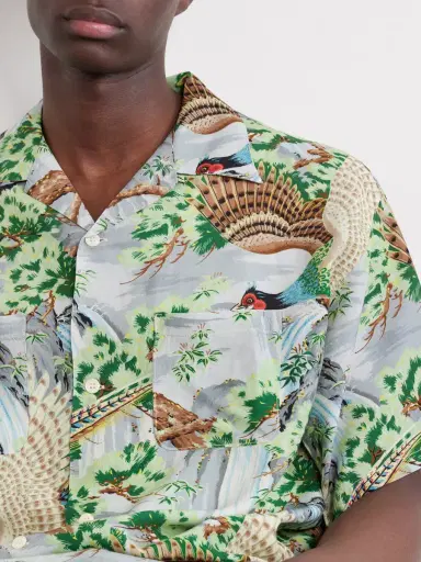 OrSlow Camp-Collar Printed Voile Shirt - Men | Thumbnail 5 OrSlow Camp-Collar Printed Voile Shirt - Men | Thumbnail 5