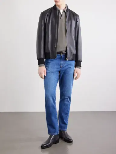 Zegna Silk and Cashmere-Blend Polo Shirt - Men | Thumbnail 2 Zegna Silk and Cashmere-Blend Polo Shirt - Men | Thumbnail 2