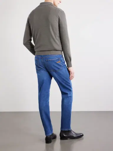 Zegna Silk and Cashmere-Blend Polo Shirt - Men | Thumbnail 4 Zegna Silk and Cashmere-Blend Polo Shirt - Men | Thumbnail 4