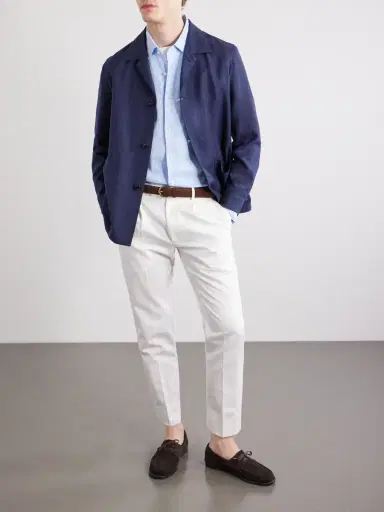 Zegna Wool and Linen-Blend Chore Jacket - Men | Thumbnail 2 Zegna Wool and Linen-Blend Chore Jacket - Men | Thumbnail 2