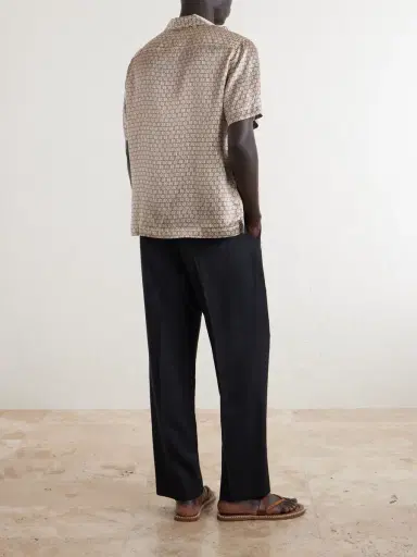 Frescobol Carioca Roberto Camp-Collar Printed Silk-Voile Shirt - Men | Thumbnail 4 Frescobol Carioca Roberto Camp-Collar Printed Silk-Voile Shirt - Men | Thumbnail 4