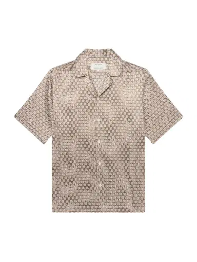 Frescobol Carioca Roberto Camp-Collar Printed Silk-Voile Shirt - Men | Thumbnail 1 Frescobol Carioca Roberto Camp-Collar Printed Silk-Voile Shirt - Men | Thumbnail 1