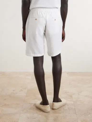 Frescobol Carioca Rui Straight-Let Pleated Drawstring Shorts - Men | Thumbnail 4 Frescobol Carioca Rui Straight-Let Pleated Drawstring Shorts - Men | Thumbnail 4