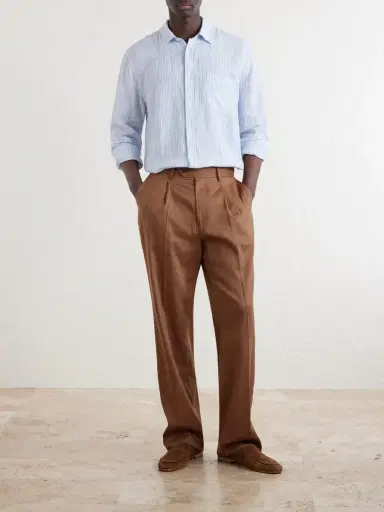 Frescobol Carioca Striped Linen Shirt - Men | Thumbnail 2 Frescobol Carioca Striped Linen Shirt - Men | Thumbnail 2