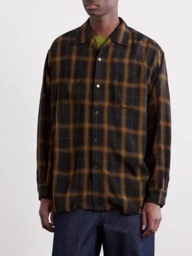 Beams Plus Convertible-Collar Checked Woven Shirt - Men | Thumbnail 3 Beams Plus Convertible-Collar Checked Woven Shirt - Men | Thumbnail 3